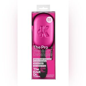 The Knot Dr. Pro Wet & Dry Detangler Brush - Pink
Pink Brush Case
New in Box